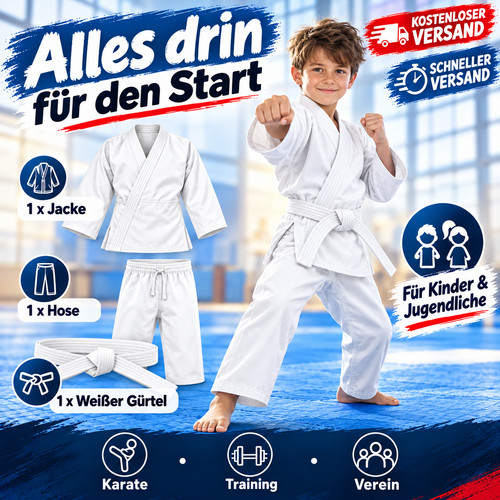 Karateanzug kinder 100 150 - karateanzug, 100-150